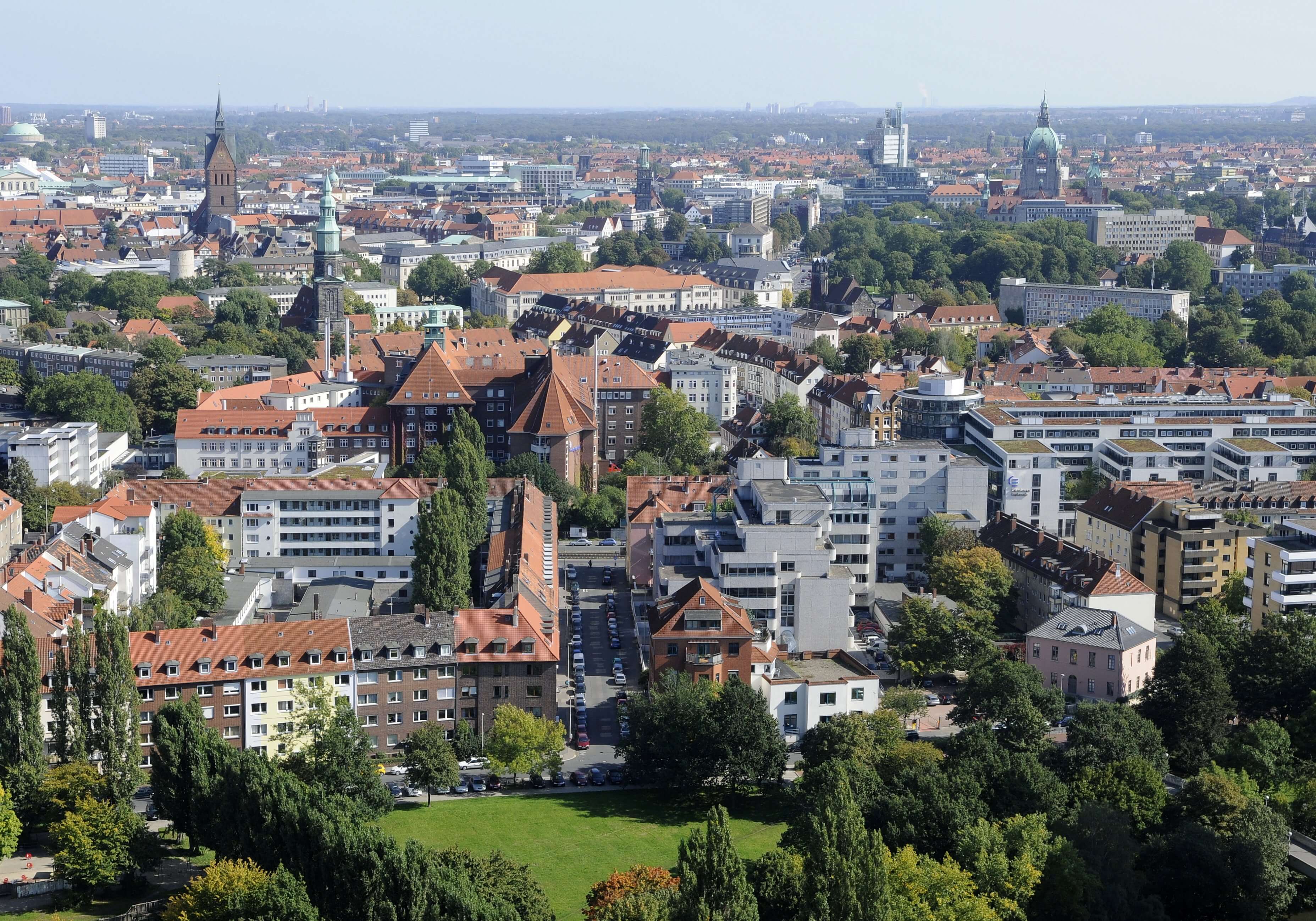 NSI und Hannover von oben